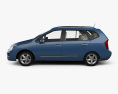 Kia Carens with HQ interior 2010 3d model side view