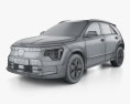 Kia Niro EV 2022 3d model wire render