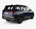 Kia Carens 2021 3d model back view