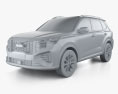 Kia Sportage Ace GT Line 2021 3d model clay render