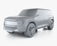 Kia EV9 concept 2022 Modèle 3d clay render