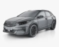 Kia XCeed 2021 3Dモデル wire render
