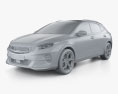 Kia XCeed 2021 3Dモデル clay render
