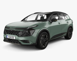 Kia Sportage SWB GT-Line PHEV 2022 3D model