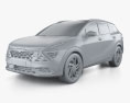 Kia Sportage SWB GT-Line PHEV 2022 3d model clay render