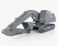 Kobelco SK300LC Excavadora 2020 Modelo 3D clay render