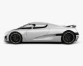 Koenigsegg Agera 2014 3D-Modell Seitenansicht