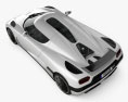 Koenigsegg Agera 2014 3D-Modell Draufsicht