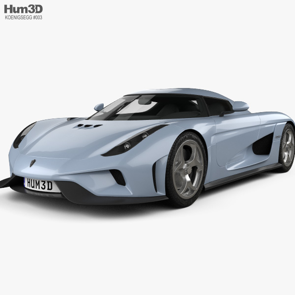 Koenigsegg Regera 2018 3D model - Vehicles on Hum3D