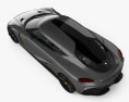 Koenigsegg Gemera 2022 3D-Modell Draufsicht