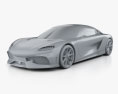 Koenigsegg Gemera 2022 Modello 3D clay render