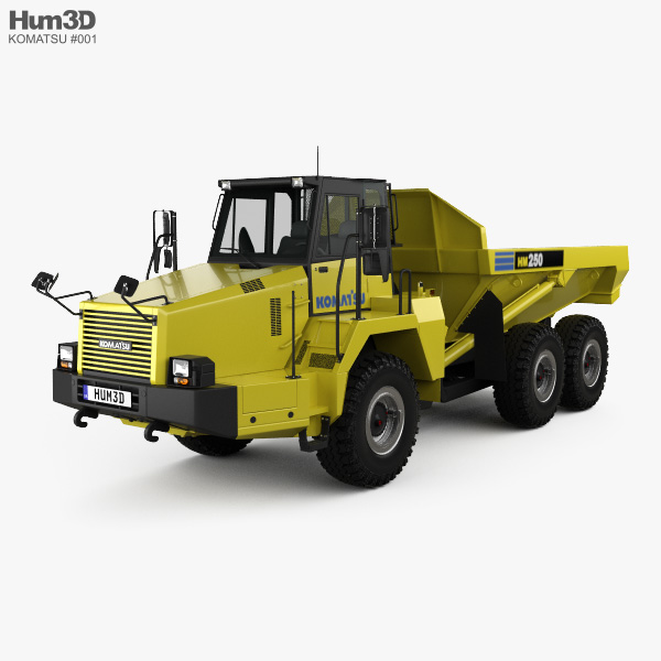 Komatsu HM250 Dump Truck 2012 3D model
