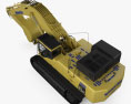 Komatsu PC850 Excavator 2015 3d model top view