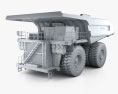 Komatsu 960E Dump Truck 2017 3d model clay render