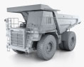 Komatsu HD605 Dump Truck 2009 3d model clay render