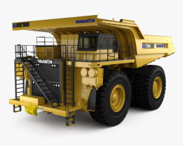 Komatsu 730E Dump Truck 2016 3D model