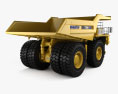 Komatsu 730E Dump Truck 2016 3d model back view