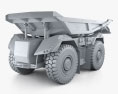Komatsu AHS ダンプトラック 2016 3Dモデル clay render