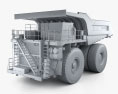 Komatsu 830E Dump Truck 2022 3d model clay render