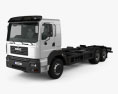 KrAZ 6511 底盘驾驶室卡车 2014 3D模型