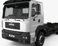 KrAZ 6511 Вантажівка шасі 2014 3D модель