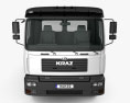 KrAZ 6511 底盘驾驶室卡车 2014 3D模型 正面图