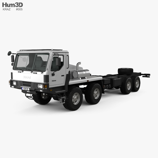 KrAZ 7634HE 底盘驾驶室卡车 2014 3D模型