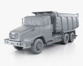 KrAZ C18.1 Dumper Truck 2016 3d model clay render