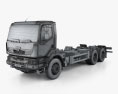 KrAZ H23.2R Chassis Truck 2016 3d model wire render