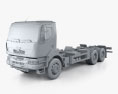 KrAZ H23.2R Chassis Truck 2016 3d model clay render