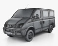 LDV V80 L1H1 Panel Van 2017 3d model wire render