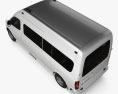 LDV V80 L2H3 Minibus 2017 Modello 3D vista dall'alto