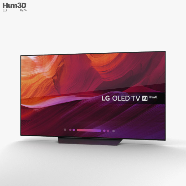 LG OLED TV B8 65 3D-Modell