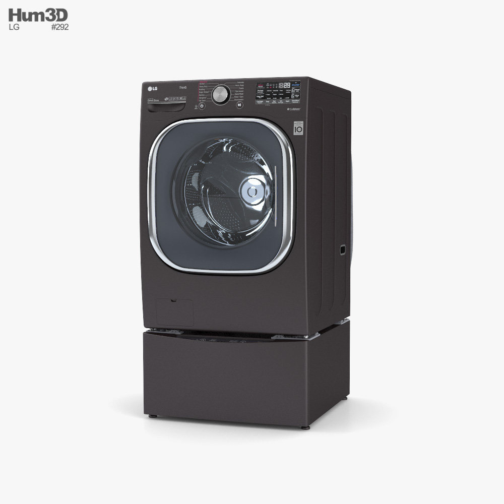 LG Smart Máquina de lavar frontal Modelo 3d