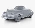 LaSalle 컨버터블 쿠페 (40-5267) 1940 3D 모델  clay render