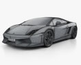 Lamborghini Gallardo LP 560-4 2014 3D模型 wire render