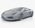 Lamborghini Gallardo LP 560-4 2014 Modèle 3d clay render