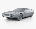 Lamborghini Espada 1968-1978 3D模型 clay render