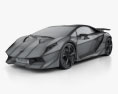 Lamborghini Sesto Elemento 2014 3d model wire render