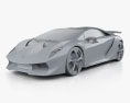 Lamborghini Sesto Elemento 2014 3d model clay render