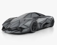 Lamborghini Egoista 2014 3d model wire render