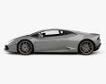 Lamborghini Huracan 2017 3D模型 侧视图