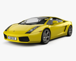 Lamborghini Gallardo 2014 3D 모델 