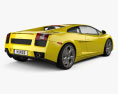 Lamborghini Gallardo 2014 3D模型 后视图