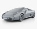 Lamborghini 5-95 Zagato 2014 3D 모델  clay render