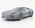 Lamborghini Asterion LPI 910-4 2017 3d model clay render