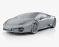 Lamborghini Huracan LP 580-2 2018 3D 모델  clay render
