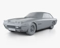 Lamborghini Islero 400 GTS 1968 Modelo 3D clay render