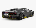 Lamborghini Centenario 2020 3D模型 后视图