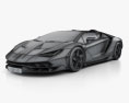 Lamborghini Centenario Roadster 2020 Modello 3D wire render
